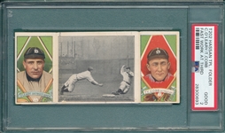 1912 T202 Fast Work At Third, OLeary/Ty Cobb, Hassan Cigarettes, PSA 2
