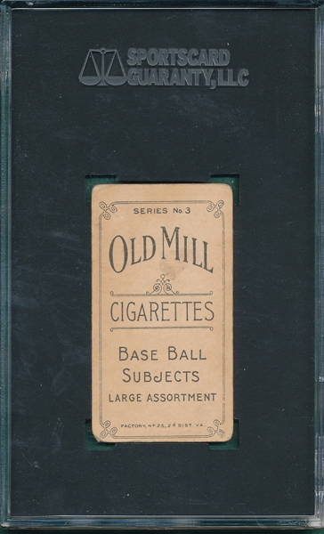 1910 T210-3 Barenkemp Old Mill Cigarettes SGC 40