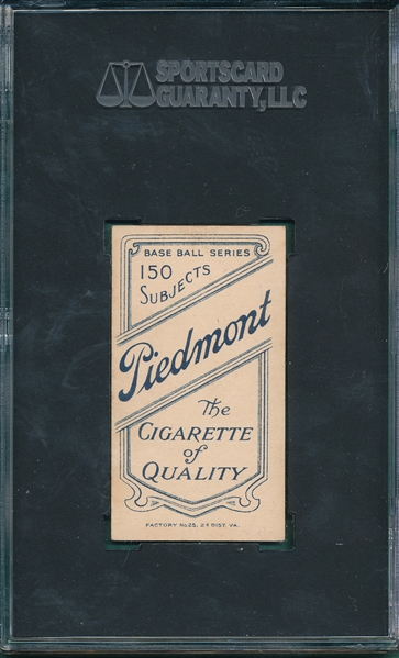 1909-1911 T206 Murphy, Throwing, Piedmont Cigarettes SGC 70 