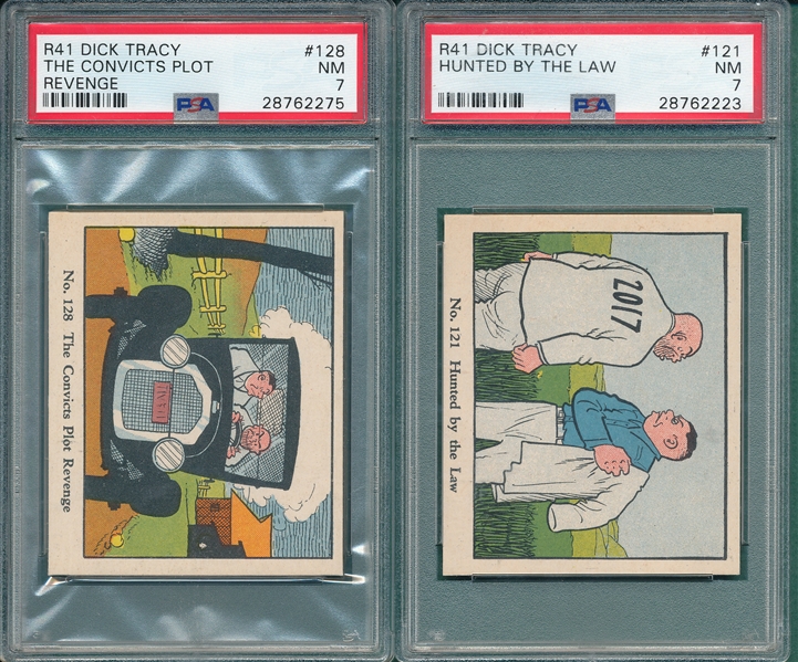 1937 R41 Dick Tracy Lot of (5) PSA 7