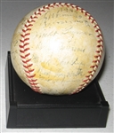 1944 St. Louis Browns Team Signed Reach Ball, GAI Authentic