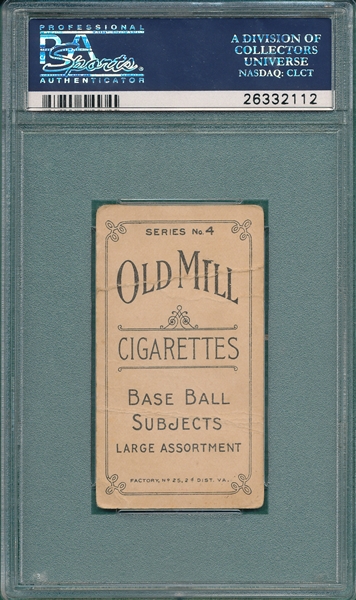 1910 T210-4 Benny Old Mill Cigarettes PSA 1