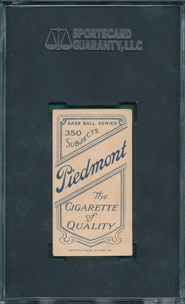 1909-1911 T206 Milan Piedmont Cigarettes SGC 70 