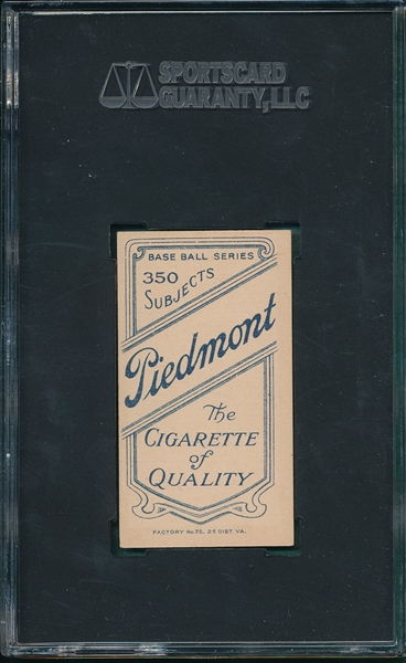 1909-1911 T206 Oakes Piedmont Cigarettes SGC 70 