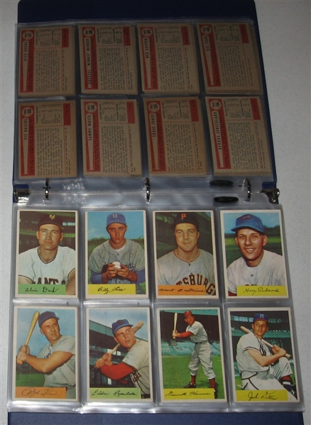 1954 Bowman Baseball Complete Set (225/224) W/ Ted Williams PSA 4 *Crease Free*