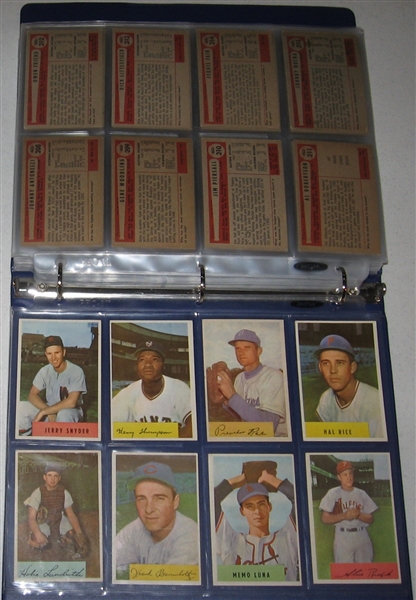 1954 Bowman Baseball Complete Set (225/224) W/ Ted Williams PSA 4 *Crease Free*