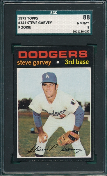 1971 Topps #341 Steve Garvey SGC 88 *Rookie*