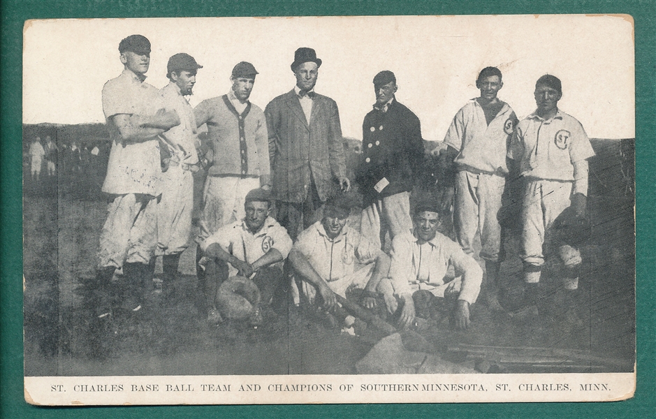 1912 PC St. Charles, MN Baseball Team