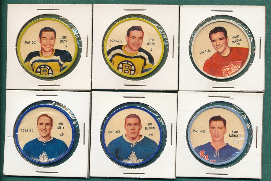 1961 Salada Hockey Coins Lot of (51) W/ Bucyk
