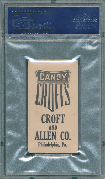 1909 E92 Bill O'Hara Croft's Candy PSA 3