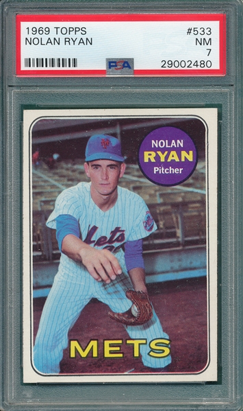 1969 Topps #533 Nolan Ryan PSA 7