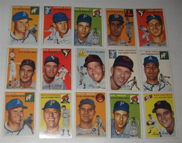 1954 Topps Lot of (21) W/ Hodges