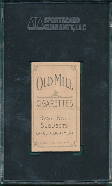 1909-1911 T206 Hinchman, Harry, Old Mill Cigarettes SGC 86