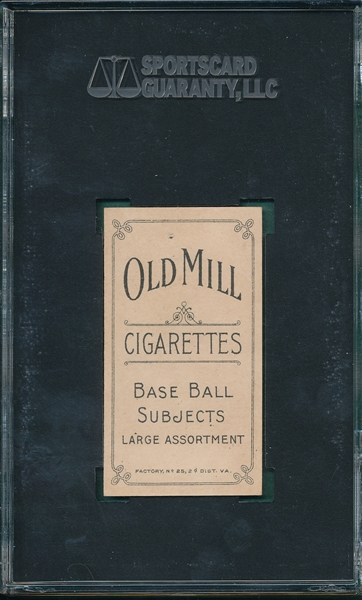 1909-1911 T206 Dunn, Joe, Old Mill Cigarettes SGC 84