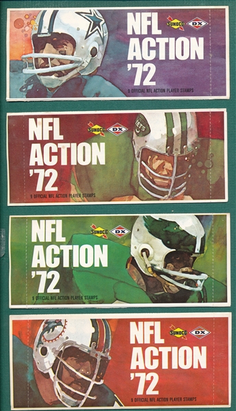 1972 Sunoco/DX NFL Stamps, Unopened, Lot of (30)