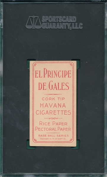 1909-1911 T206 Hoblitzell EPDG Cigarettes SGC 4.5 