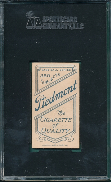1909-1911 T206 Beckley Piedmont Cigarettes SGC 60