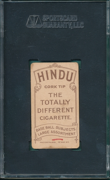 1909-1911 T206 Ewing Hindu Cigarettes SGC 20