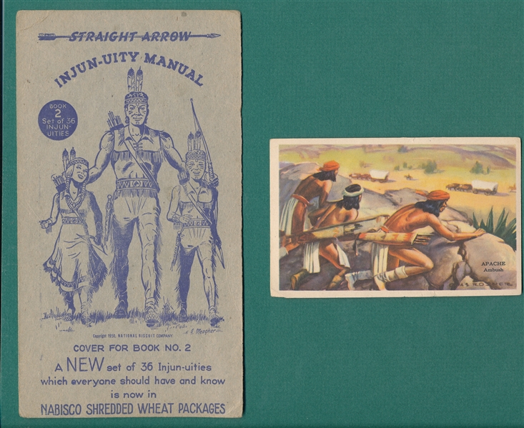 1950s Lot of Indians Cards, Educational Pictures and Nabisco, Straight Arrow