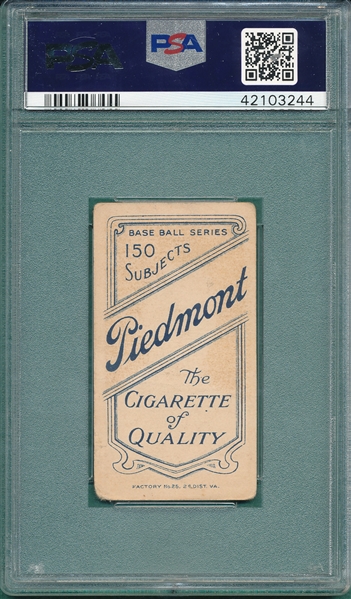 1909-1911 T206 Brown, M., Portrait, Piedmont Cigarettes PSA 1.5