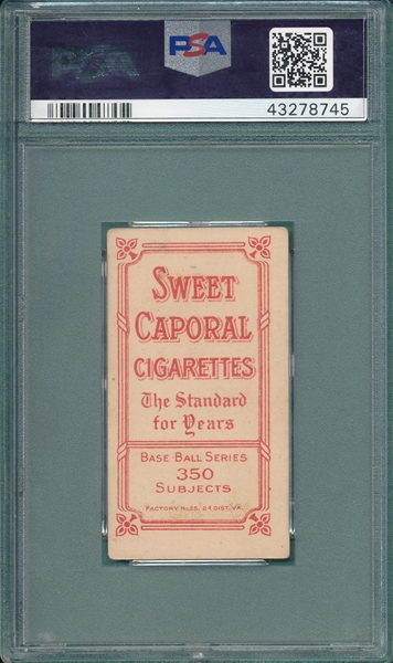 1909-1911 T206 Raymond Sweet Caporal Cigarettes PSA 3.5