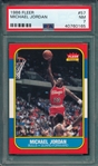 1986 Fleer #57 Michael Jordan PSA 7 *Rookie*