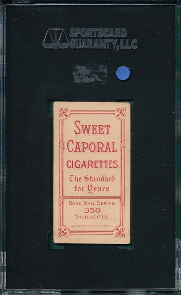 1909-1911 T206 Durham Sweet Caporal Cigarettes SGC 40