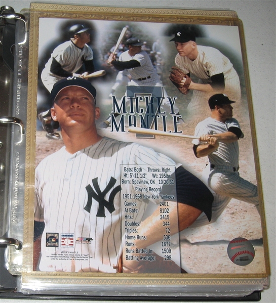 2006-8 Mickey Mantle Home Run History Complete W/ Wrappers, checklist & Game Used Bat Cards