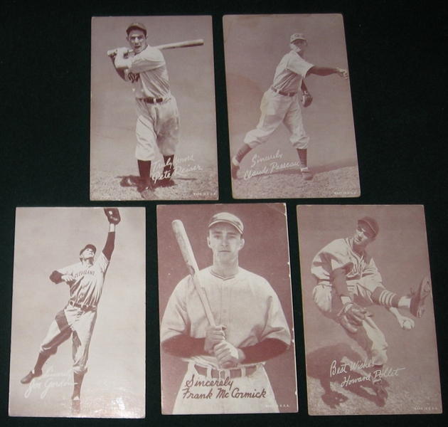 1939 Exhibits Salutations Lot of (9) W/ Ted Williams