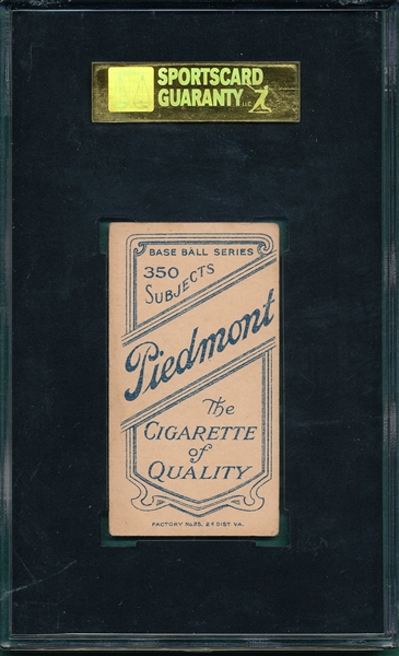 1909-1911 T206 Cravath Piedmont Cigarettes SGC 50