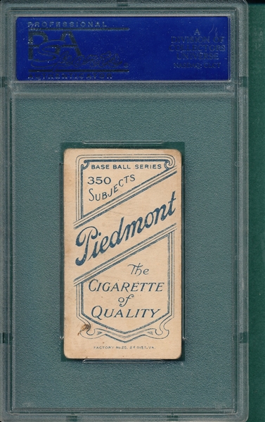 1909-1911 T206 Doyle, Joe, Piedmont Cigarettes PSA 2