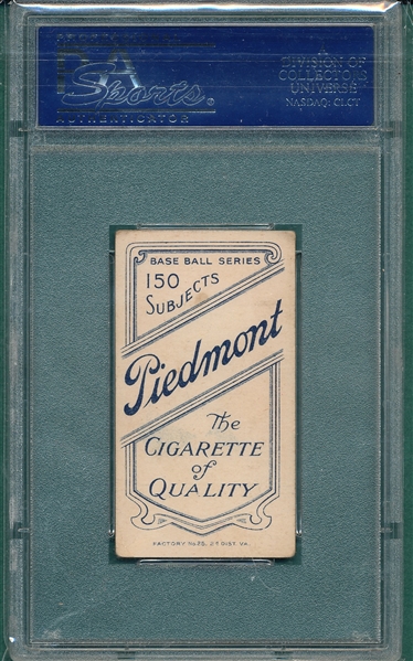 1909-1911 T206 Mordecai Brown, Portrait, Piedmont Cigarettes PSA 4.5