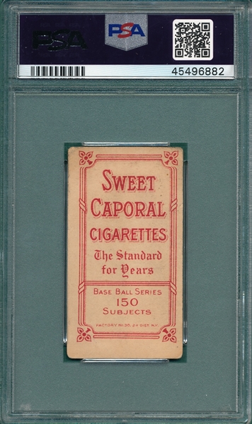 1909-1911 T206 Criger Sweet Caporal Cigarettes PSA 2