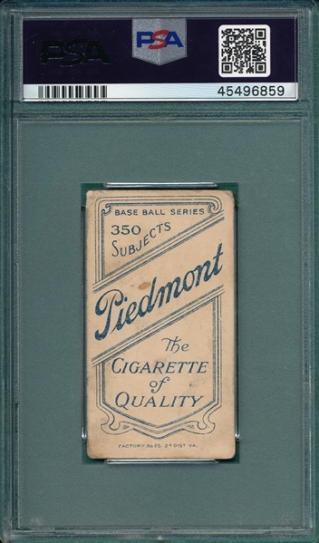 1909-1911 T206 Batch Piedmont Cigarettes PSA 3