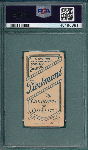 1909-1911 T206 Conroy, Bat, Piedmont Cigarettes PSA 2.5
