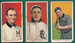 1909-1911 T206 Lentz, Rockenfeld & Greminger, Lot of (3) Southern Leaguers