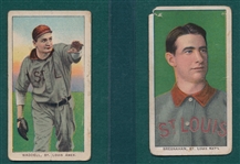 1909-1911 T206 Bresnahan, Portrait, & Waddell, Pitching, Lot of (2)