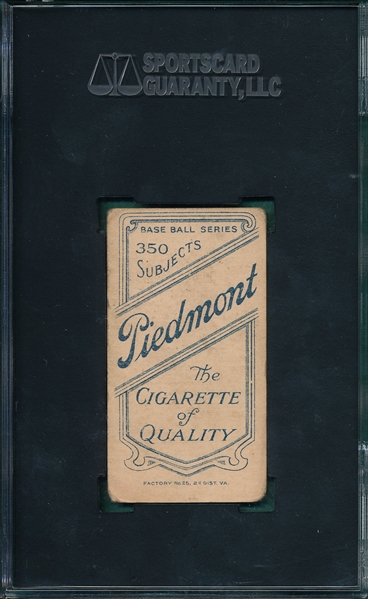 1909-1911 T206 Cranston Piedmont Cigarettes SGC 40 *Southern League*