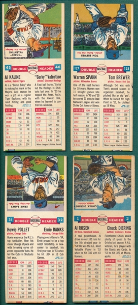1955 Topps Double headers Complete Set (66) *No Fold Line*