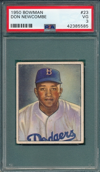 1950 Bowman #23 Don Newcombe PSA 3 *SP* *Rookie*