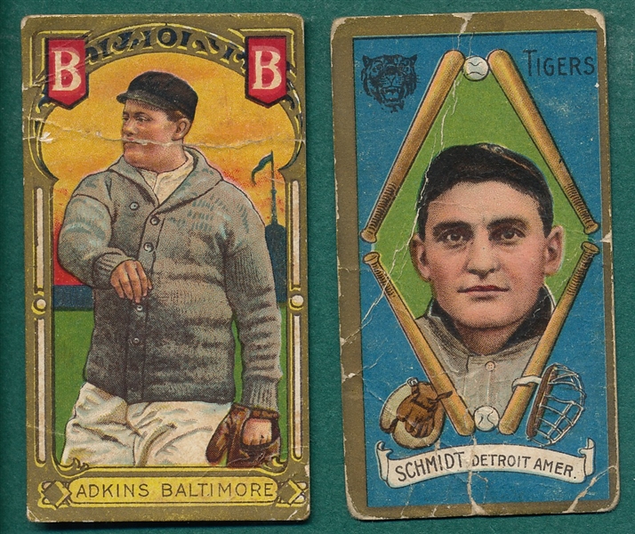 1911 T205 Schmidt & Adkins, Lot of (2)