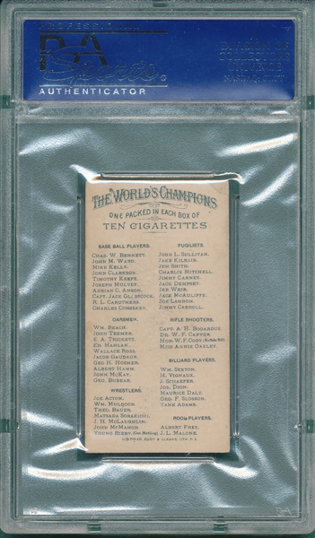 1887 N28 Hanlan Allen & Ginter Cigarettes PSA 5.5