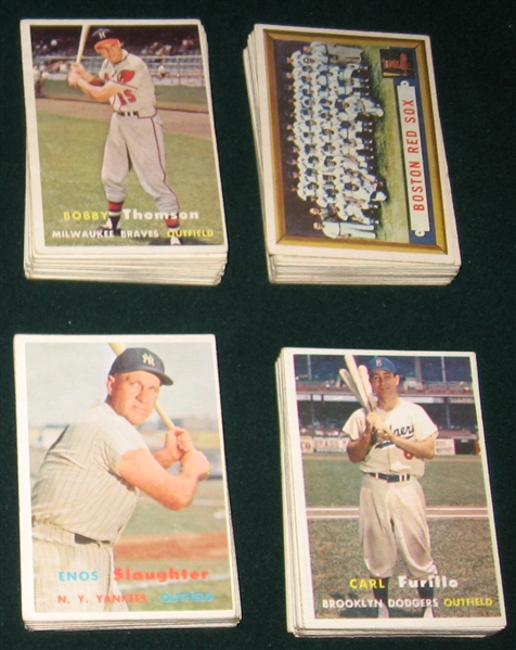 1957 Topps Lot of (104) W/ Slaughter