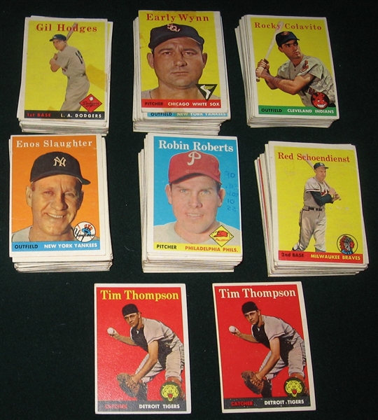 1958 Topps Lot of (265) W/ Ted Williams