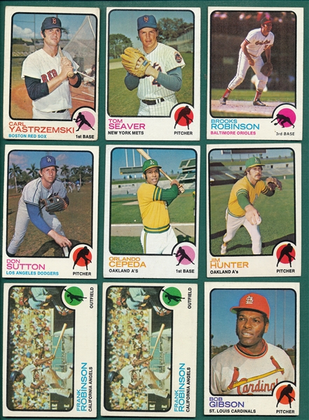 1973 Topps Lot of (870) W/ Over 30 HOFers
