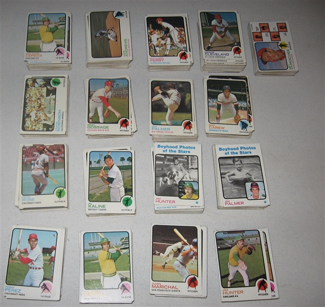 1973 Topps Lot of (870) W/ Over 30 HOFers