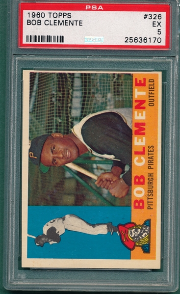 1960 Topps #326 Bob Clemente PSA 5