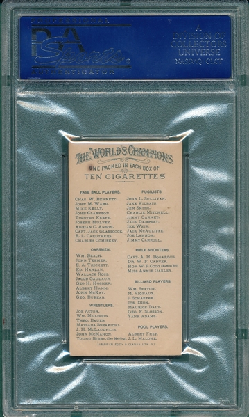 1887 N28 Theo Bauer Allen & Ginter Cigarettes PSA 5
