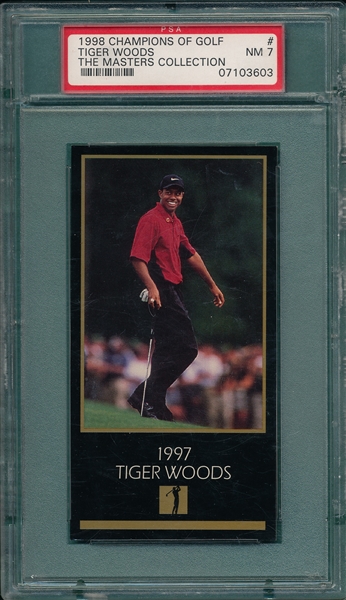 1997-99 Grand Slam Ventures Tiger Woods PSA 7 *Rookie*