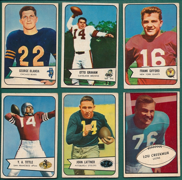 1953-54 Bowman Lot of (15) W/ Blanda, Rookie